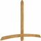 Ekena Millwork Bellingham Rough Sawn Timber Gable Bracket, Western Red Cedar, 84"W x 56"H x 2"D x 4"F, 16/12 Pitch GBW084X56X0204BEL00RWR - alternate 3